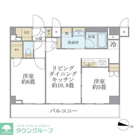 COCO-CHILL KAMEARIの物件間取画像